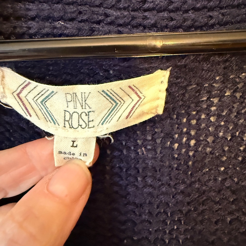 Pink Rose Multicolor Patterned Cardigan - Picture 2 of 5